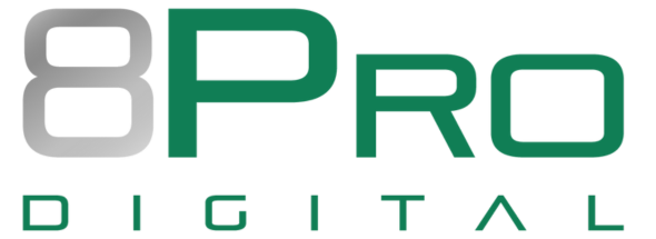 Logo - 8Pro Digital (transparente)